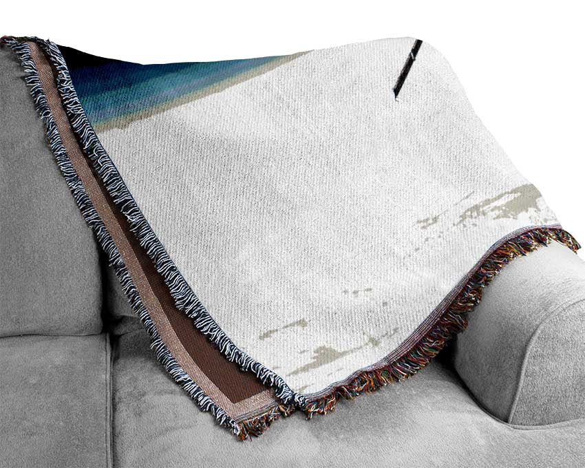 Orbiting The Earth Woven Blanket