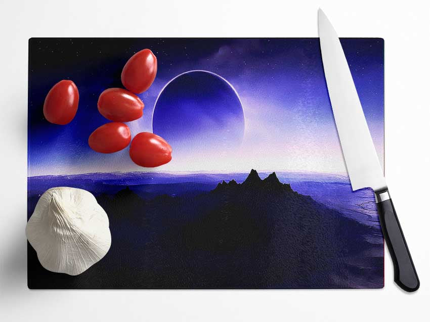 Solar Planet Glass Chopping Board