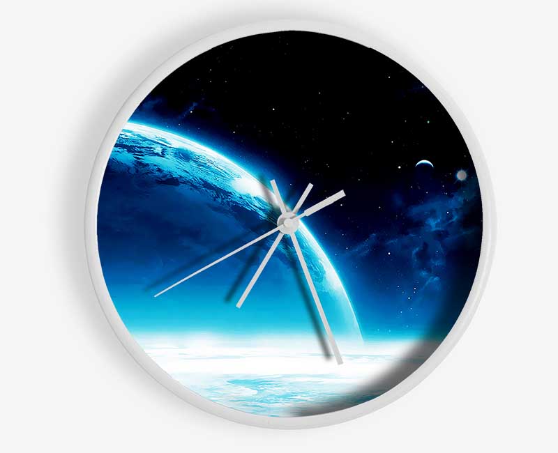 Blue Planet Horizon Clock - Wallart-Direct UK