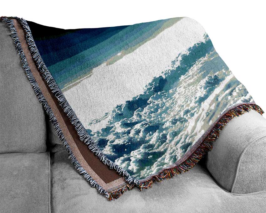 Earth From Space Woven Blanket