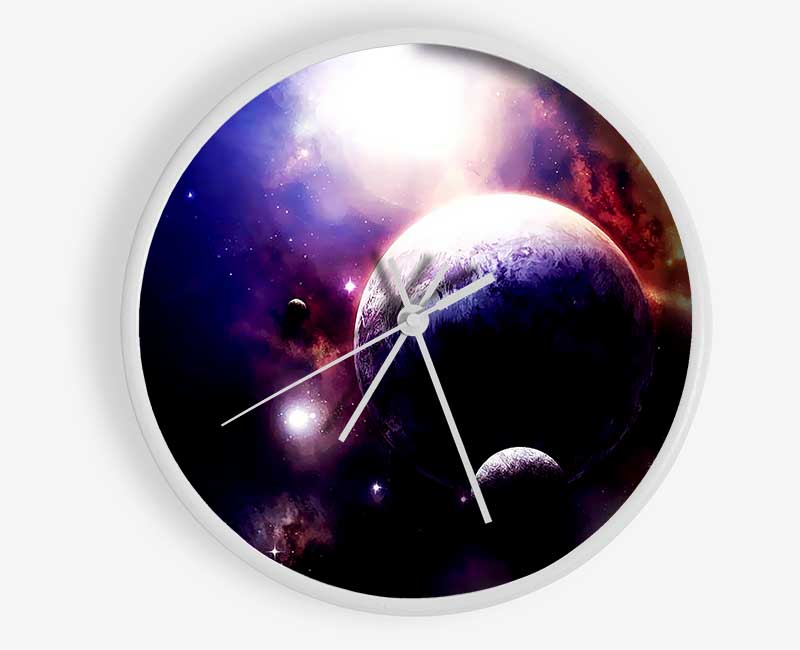 Stunning Planets Clock - Wallart-Direct UK