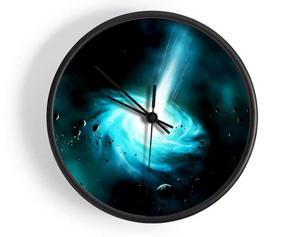 Green Star Explosion Clock - Wallart-Direct UK