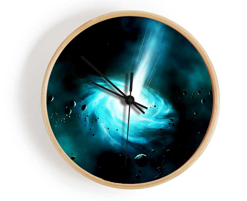 Green Star Explosion Clock - Wallart-Direct UK