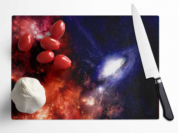 Planet Stars Glass Chopping Board