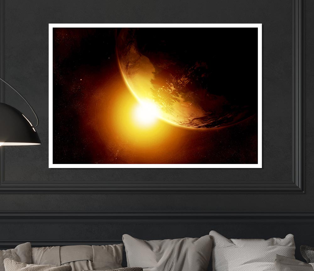 Eclipse Of The Sun Print Poster Wall Art