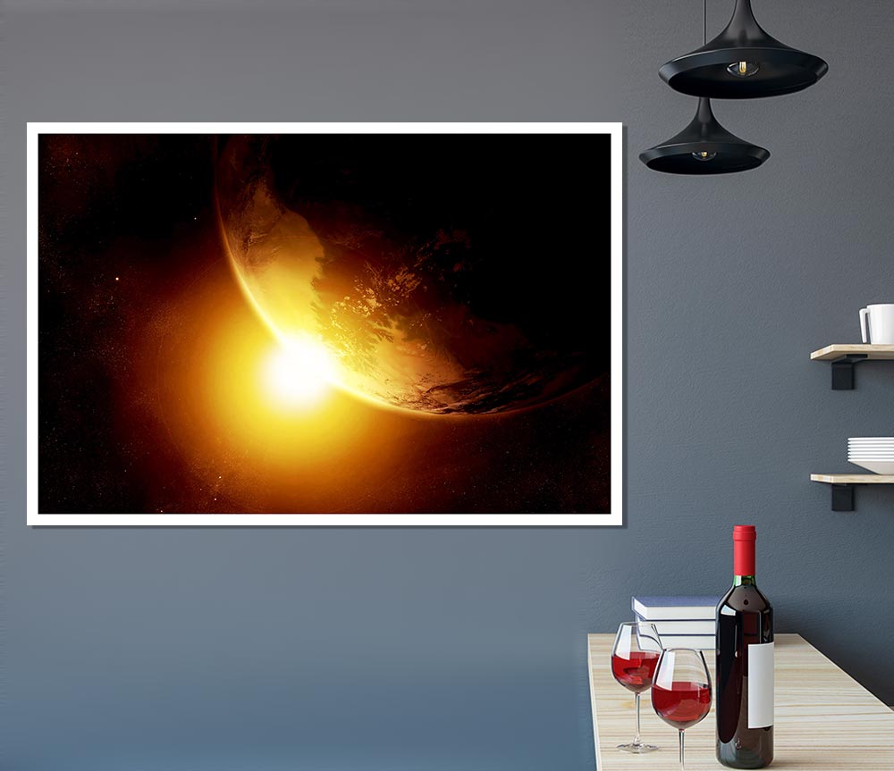 Eclipse Of The Sun Print Poster Wall Art