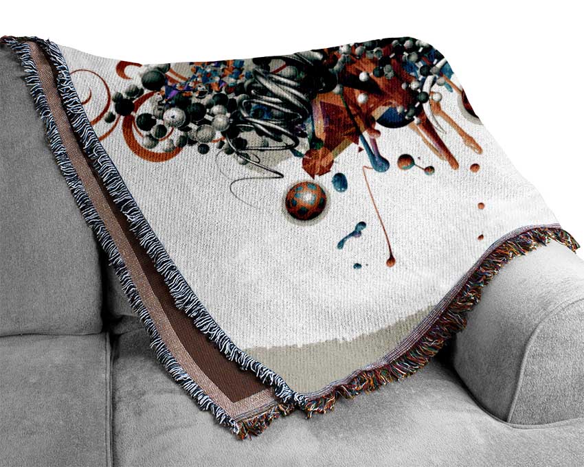 Flower Bubbles Woven Blanket