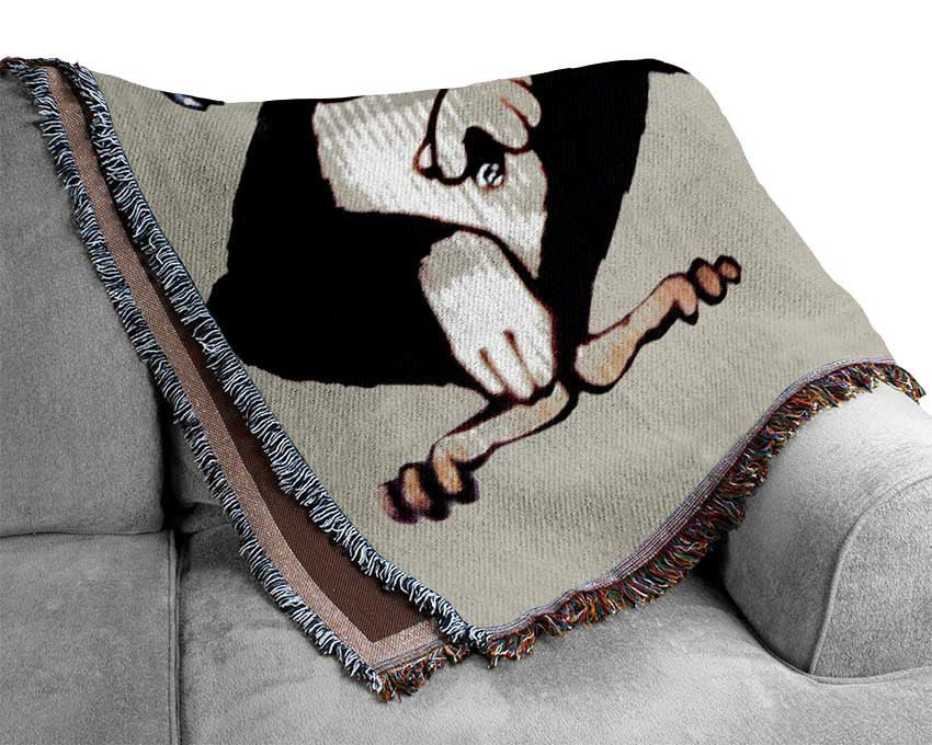 Money Monkeys Wise Woven Blanket