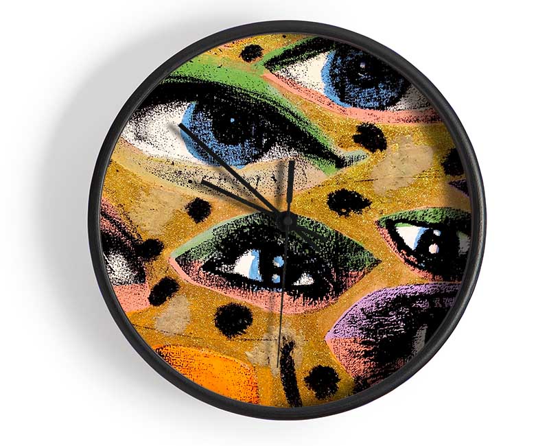 All Eyes On You Clock - Wallart-Direct UK