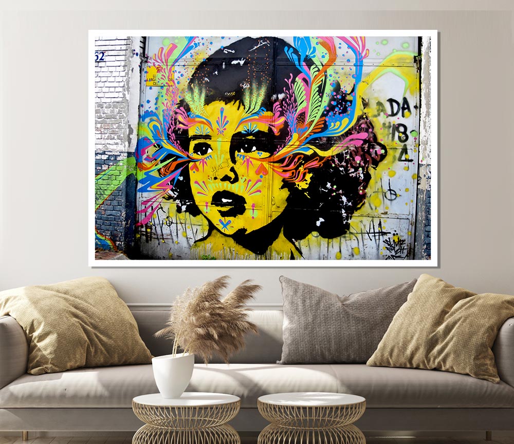 Flower Child Print Poster Wall Art