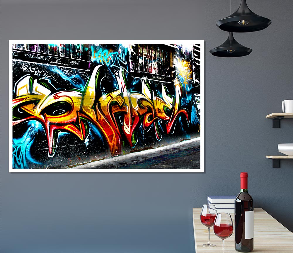 Graffiti Abstract Art Print Poster Wall Art