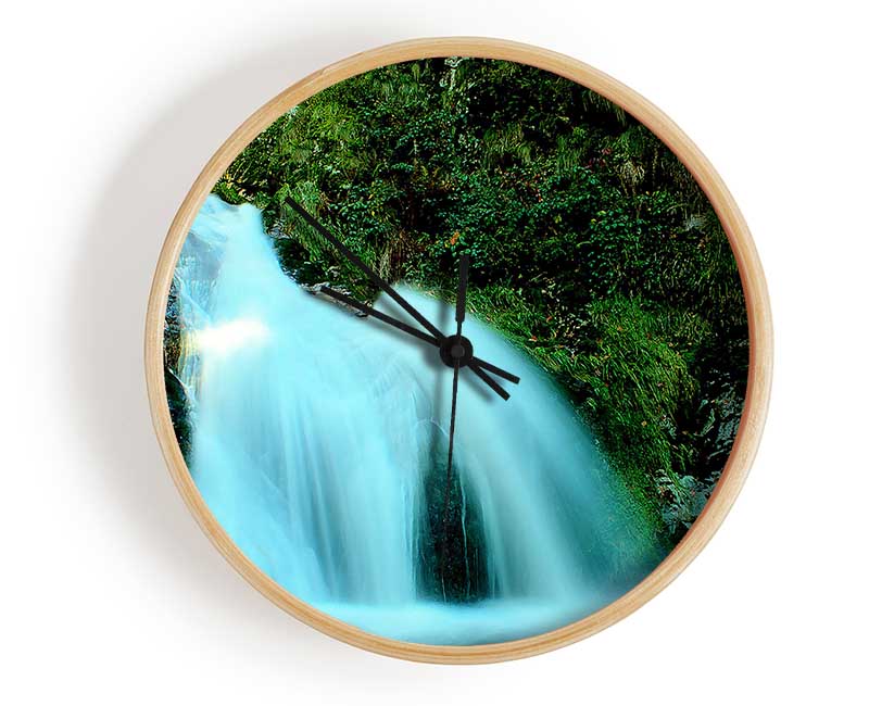 Natural Waterfall Clock - Wallart-Direct UK