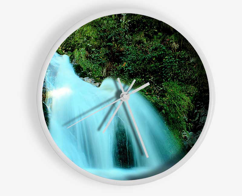 Natural Waterfall Clock - Wallart-Direct UK