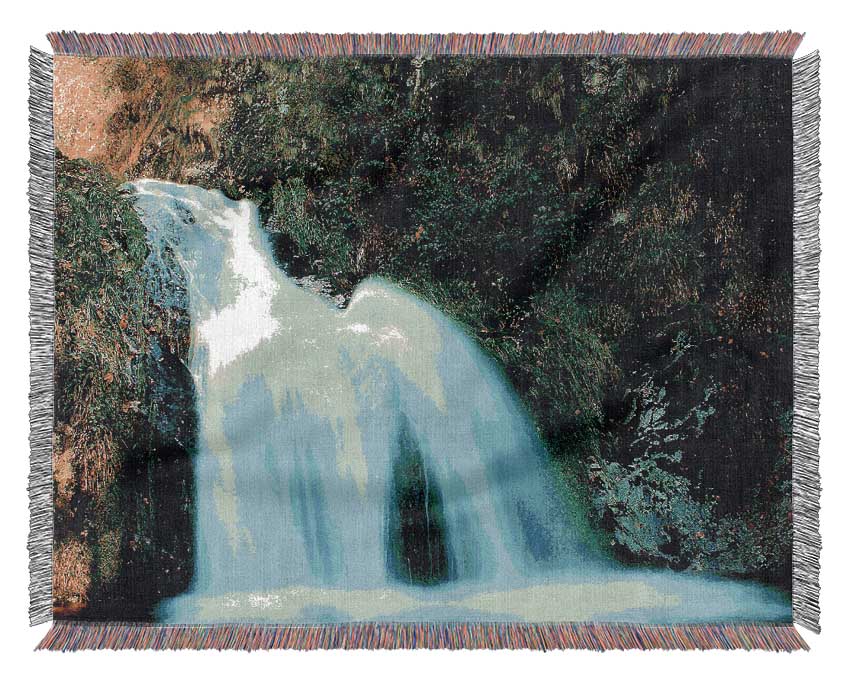 Natural Waterfall Woven Blanket