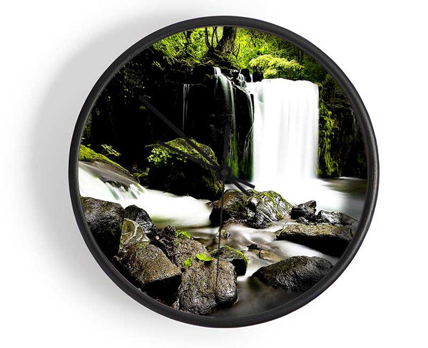 Most Beautiful Waterfalls In The World Clock - Wallart-Direct UK