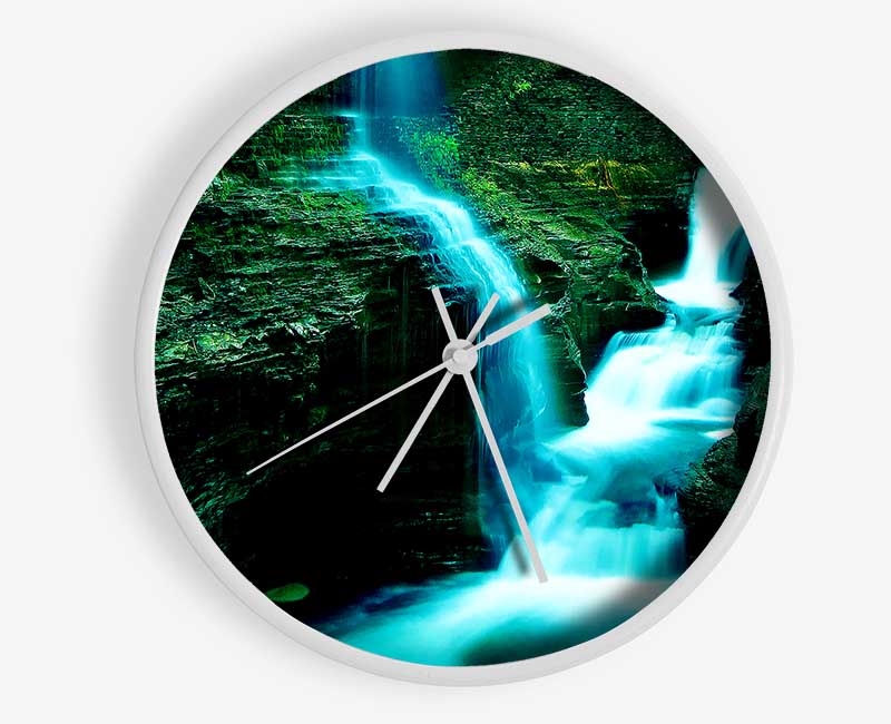 The Rock Formation Waterfall Clock - Wallart-Direct UK