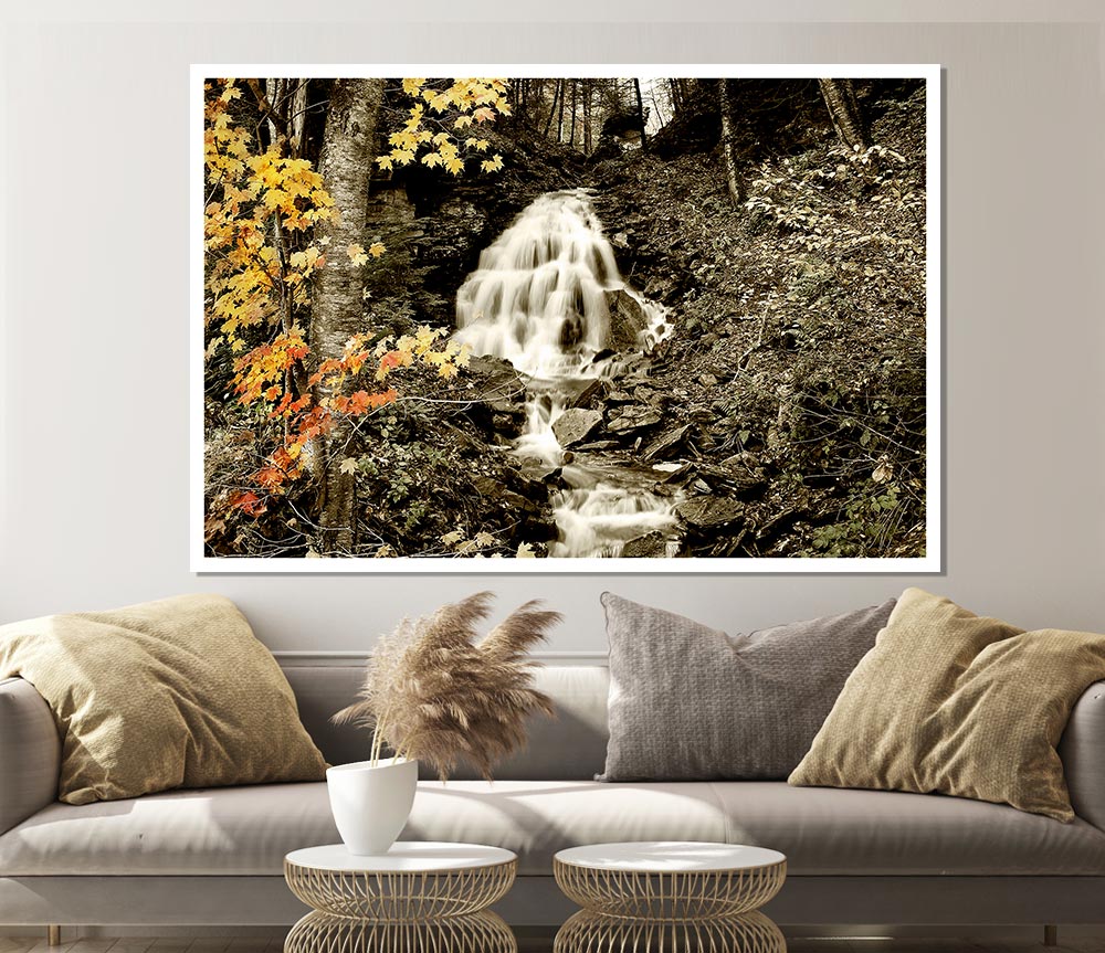 The Hidden Forest Stream Print Poster Wall Art