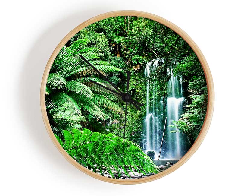 Hidden Woodland Waterfall Clock - Wallart-Direct UK