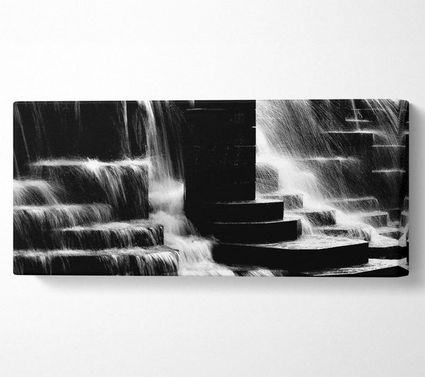 Waterfall B n W