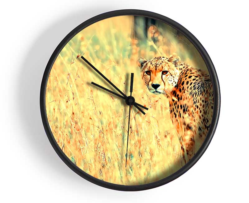 Beautiful Cheetah Clock - Wallart-Direct UK