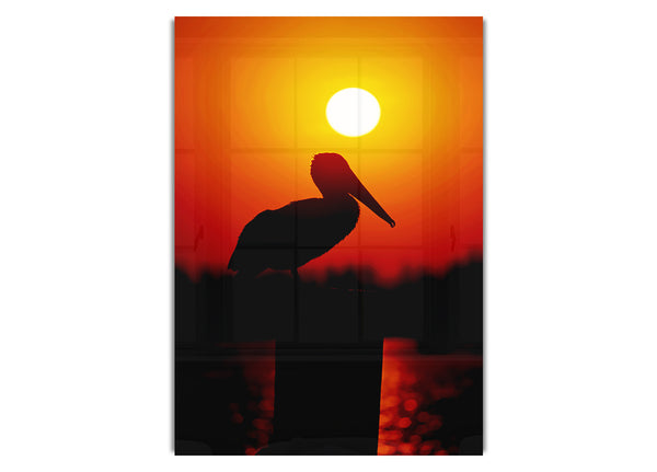 Bird At Sunset