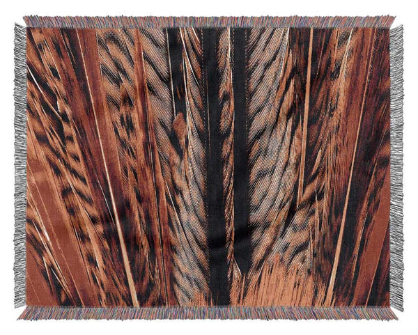 Blazing Feathers Woven Blanket