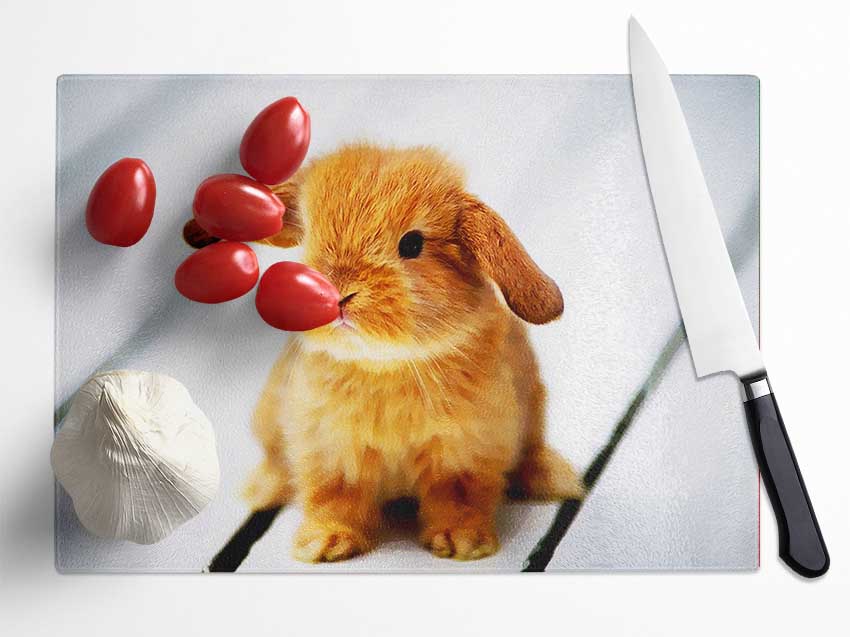 Bunny Rabbit Ears Glass Chopping Board