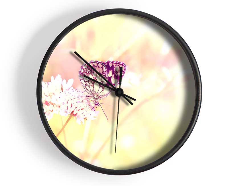 Butterfly Haze Clock - Wallart-Direct UK