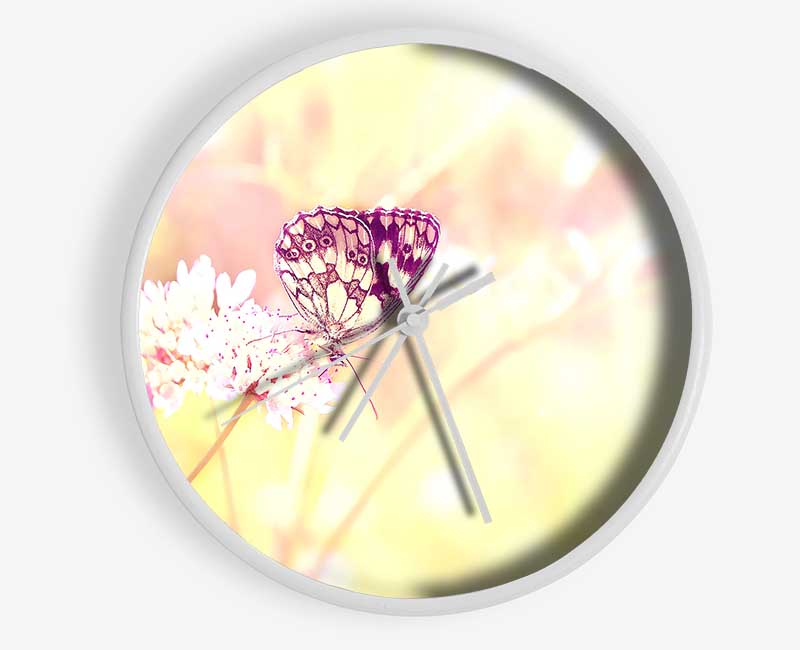 Butterfly Haze Clock - Wallart-Direct UK