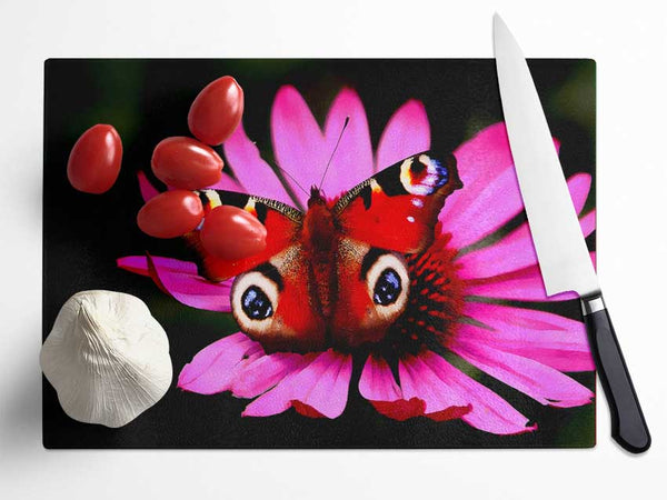 Butterfly Infusion Glass Chopping Board