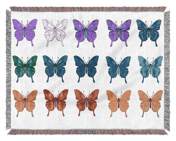 Butterfly Tribe Woven Blanket