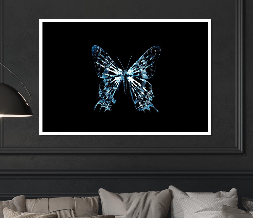 Butterfly X Ray Print Poster Wall Art