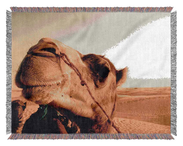 Camel Smile Woven Blanket