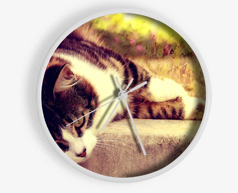 Cat Stillness Clock - Wallart-Direct UK