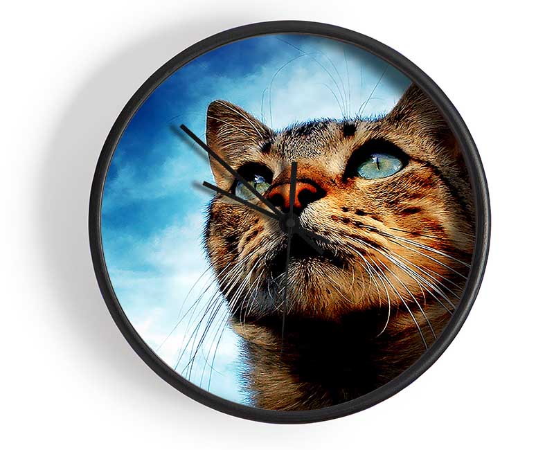 Cat Hunting Clock - Wallart-Direct UK