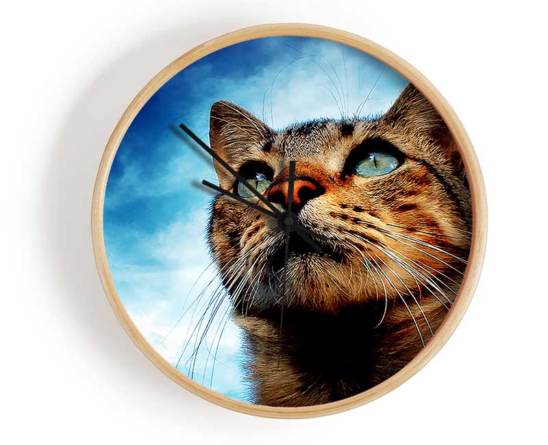 Cat Hunting Clock - Wallart-Direct UK