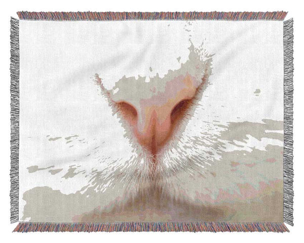 Cat Nose 2 Woven Blanket