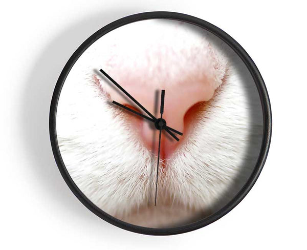 Cat Nose 2 Clock - Wallart-Direct UK