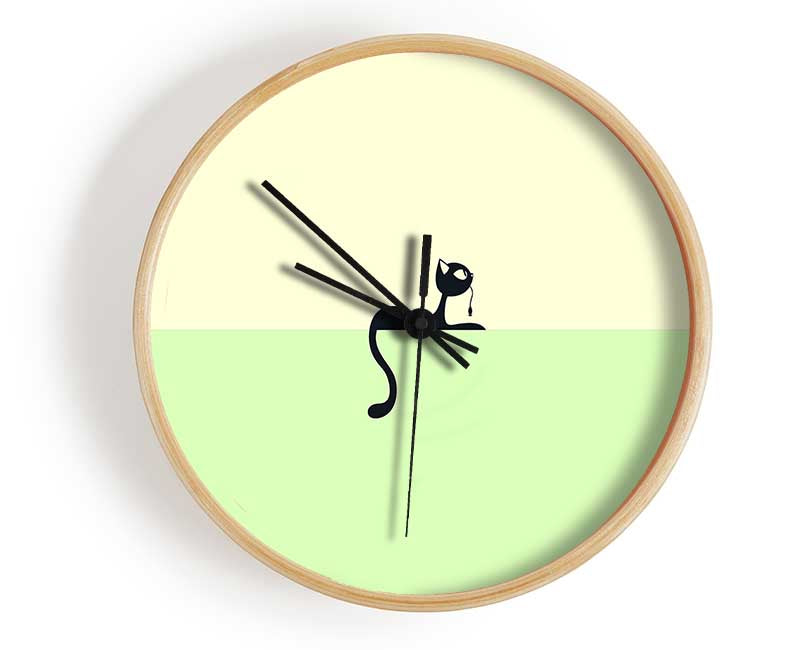 Cat Tail Clock - Wallart-Direct UK