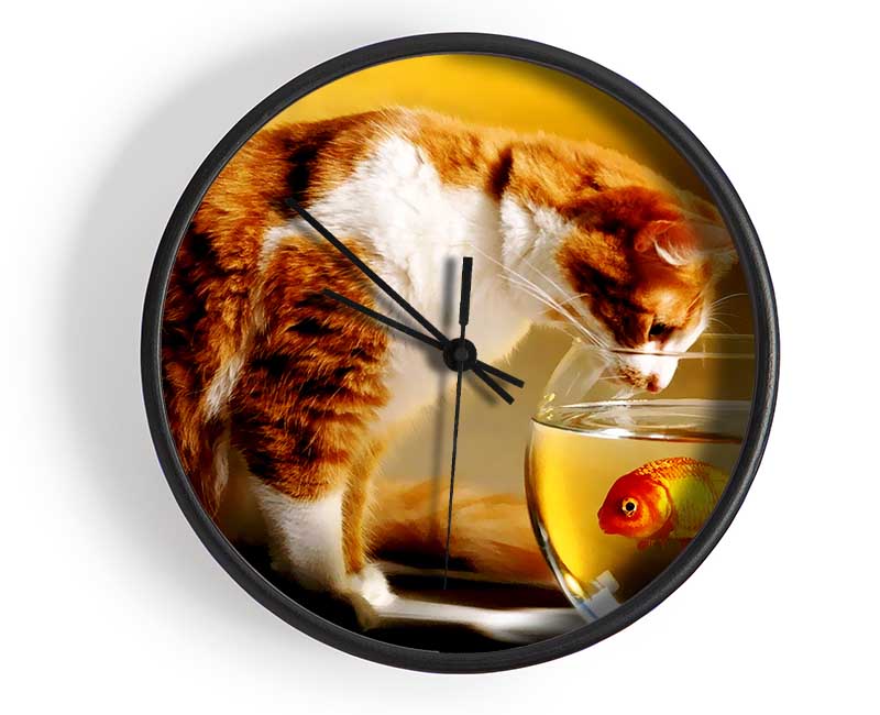 Cats Dinner Time Clock - Wallart-Direct UK