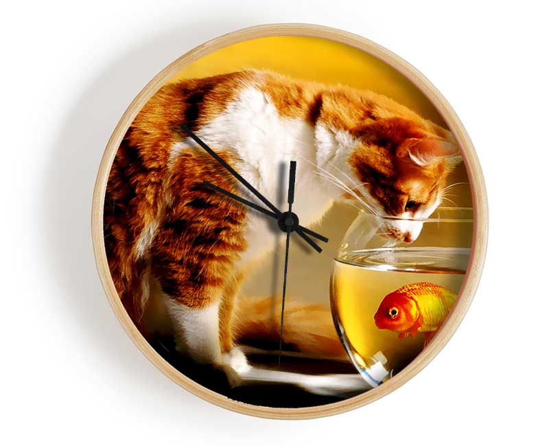 Cats Dinner Time Clock - Wallart-Direct UK