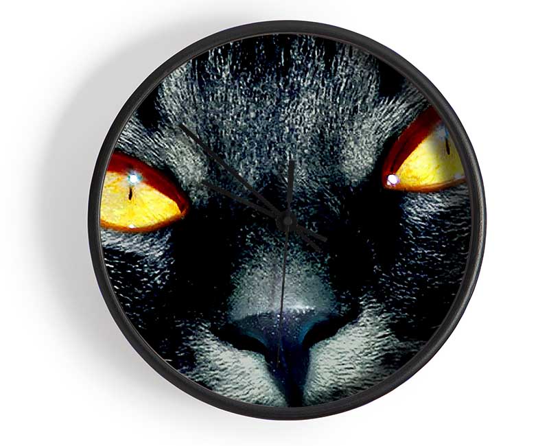 Cats Eyes Clock - Wallart-Direct UK