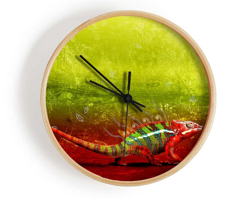 Chameleon Clock - Wallart-Direct UK