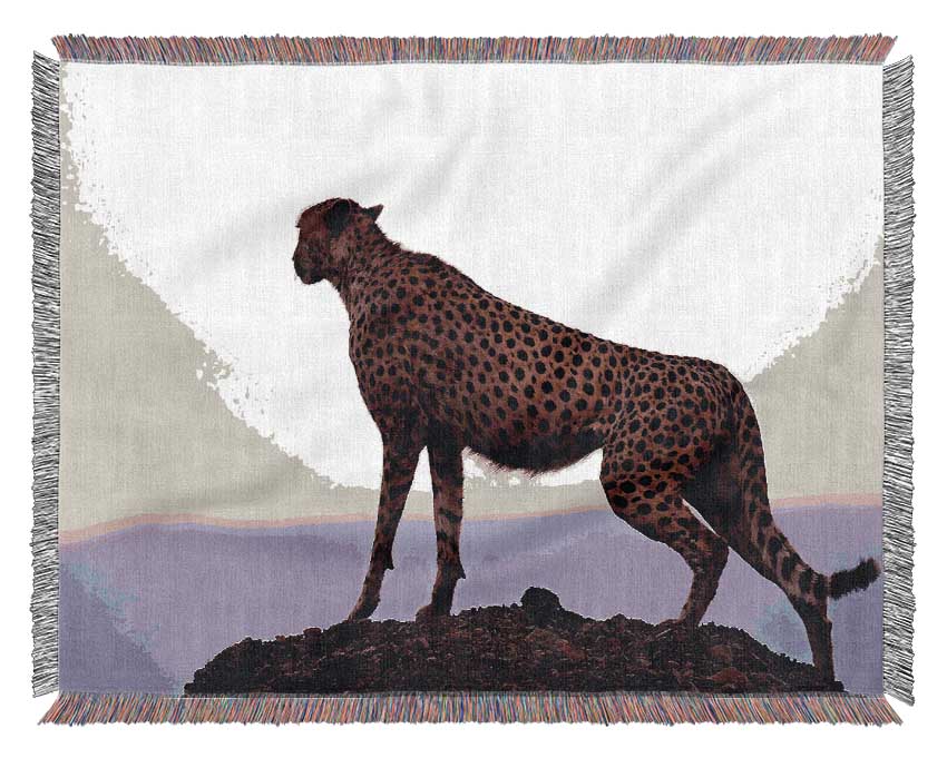 Cheetah Habitat Woven Blanket