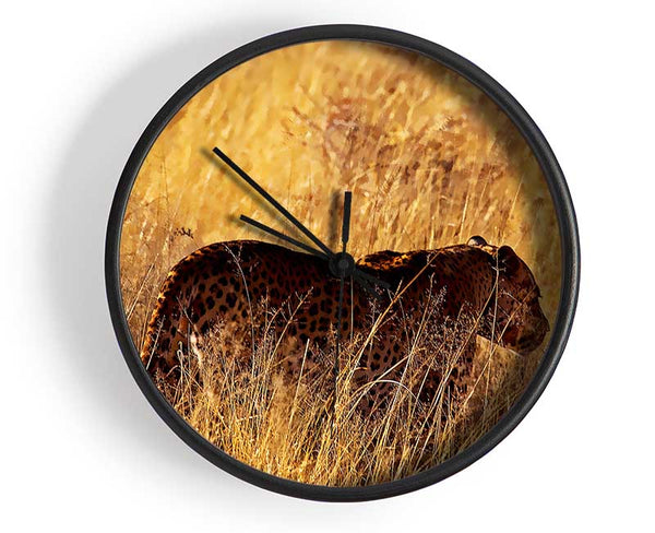 Cheetah Hunt Clock - Wallart-Direct UK