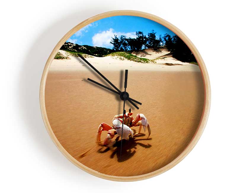 Crab Paradise Clock - Wallart-Direct UK