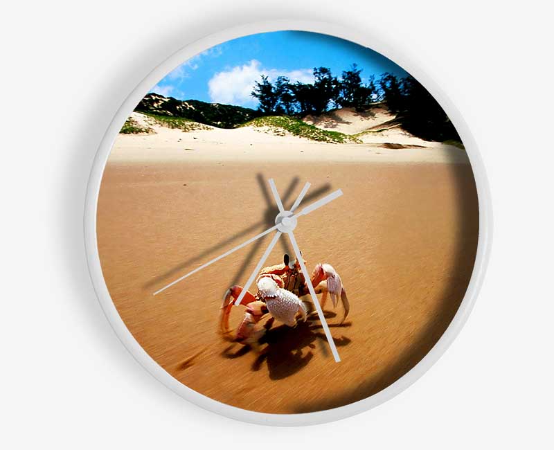 Crab Paradise Clock - Wallart-Direct UK