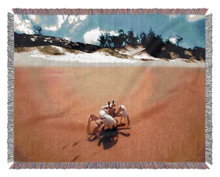 Crab Paradise Woven Blanket