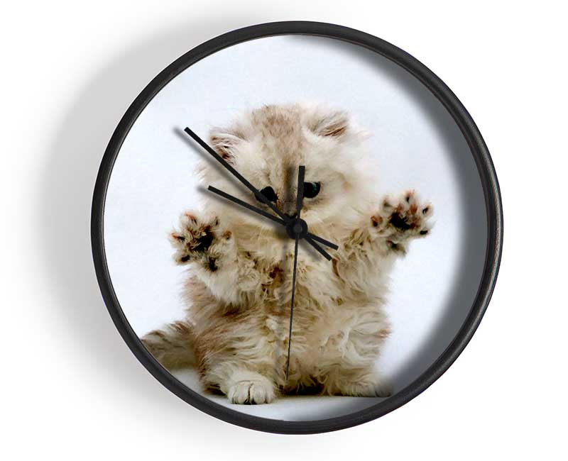 Cute Kitten Paws Clock - Wallart-Direct UK