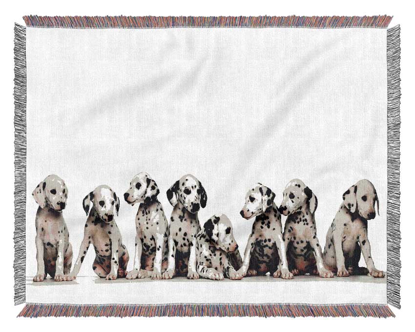 Dalmatian Puppy Fun Woven Blanket